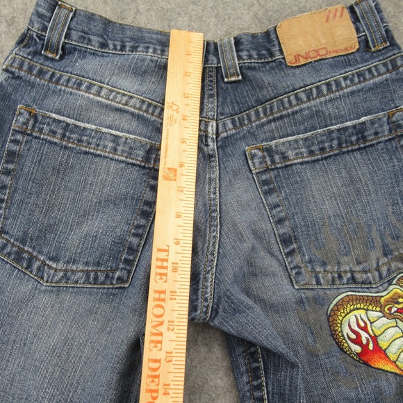 JNCO Boys Jeans W20 Blue Wash Baggy 100%‎ Cotton Medium Rise - Picture 14 of 16